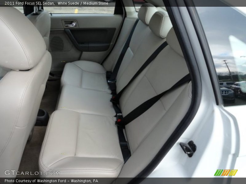 White Suede / Medium Stone 2011 Ford Focus SEL Sedan