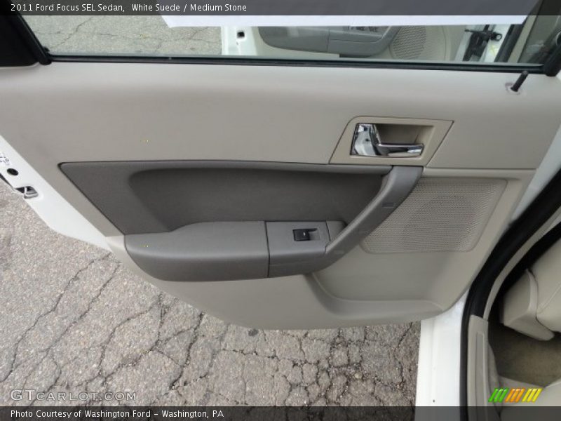 White Suede / Medium Stone 2011 Ford Focus SEL Sedan