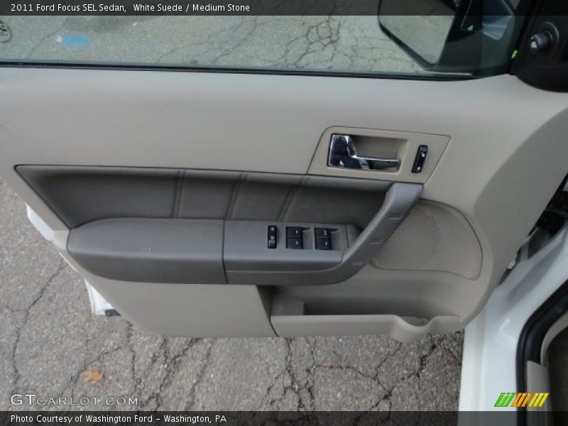 White Suede / Medium Stone 2011 Ford Focus SEL Sedan