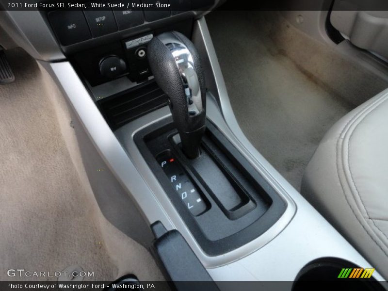 White Suede / Medium Stone 2011 Ford Focus SEL Sedan