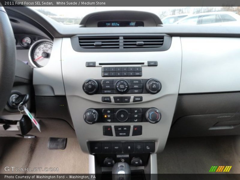 White Suede / Medium Stone 2011 Ford Focus SEL Sedan