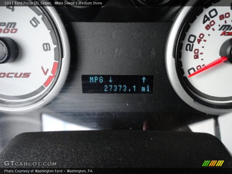 White Suede / Medium Stone 2011 Ford Focus SEL Sedan