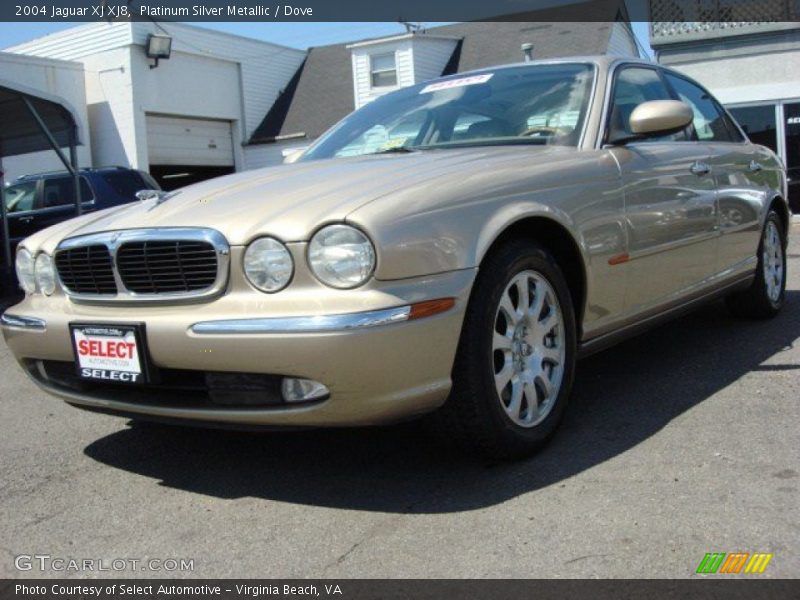 Platinum Silver Metallic / Dove 2004 Jaguar XJ XJ8