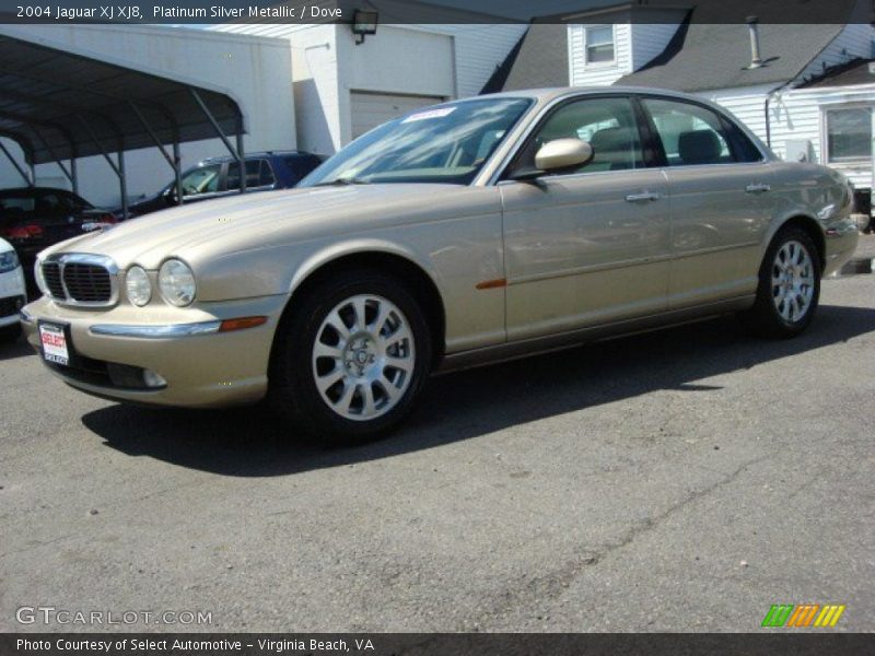 Platinum Silver Metallic / Dove 2004 Jaguar XJ XJ8