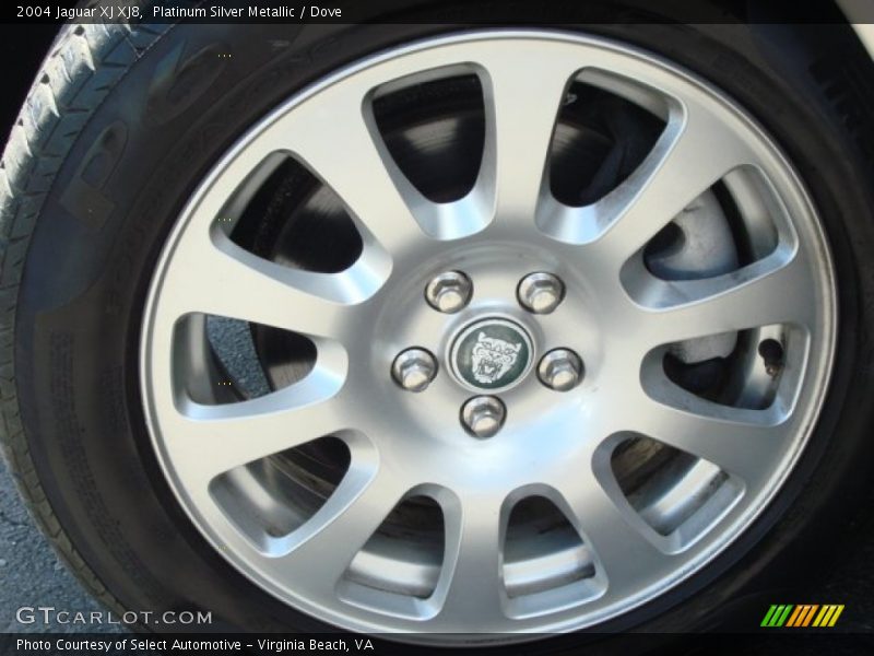 Platinum Silver Metallic / Dove 2004 Jaguar XJ XJ8