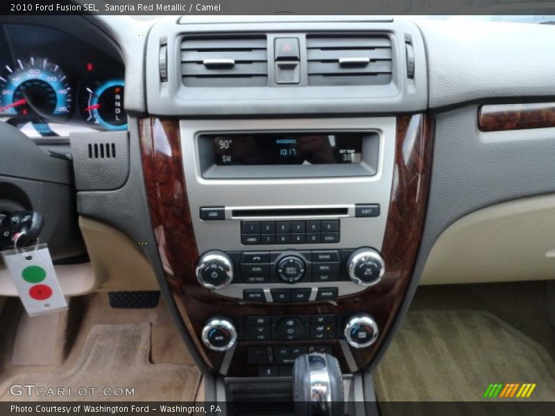 Sangria Red Metallic / Camel 2010 Ford Fusion SEL