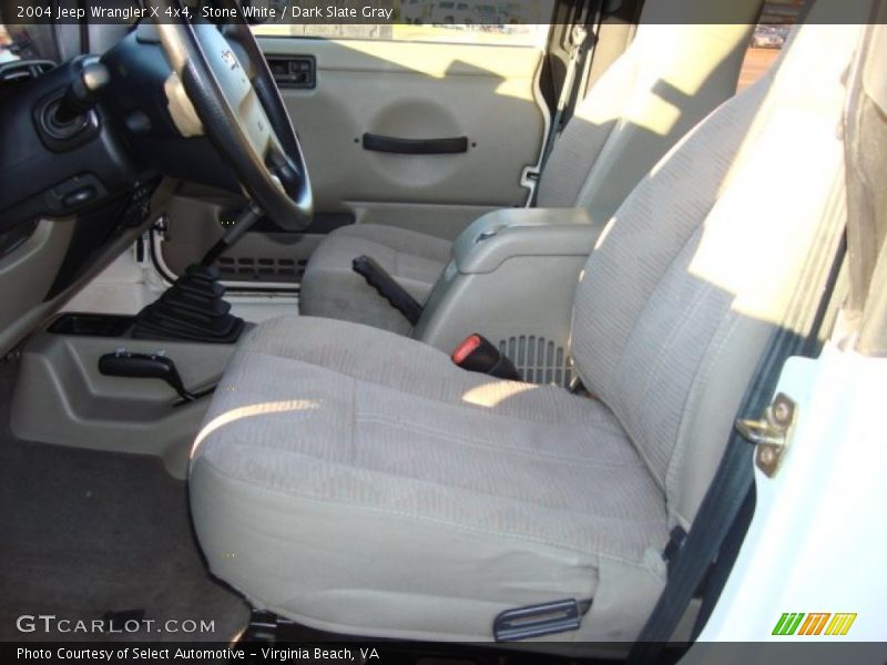 Stone White / Dark Slate Gray 2004 Jeep Wrangler X 4x4