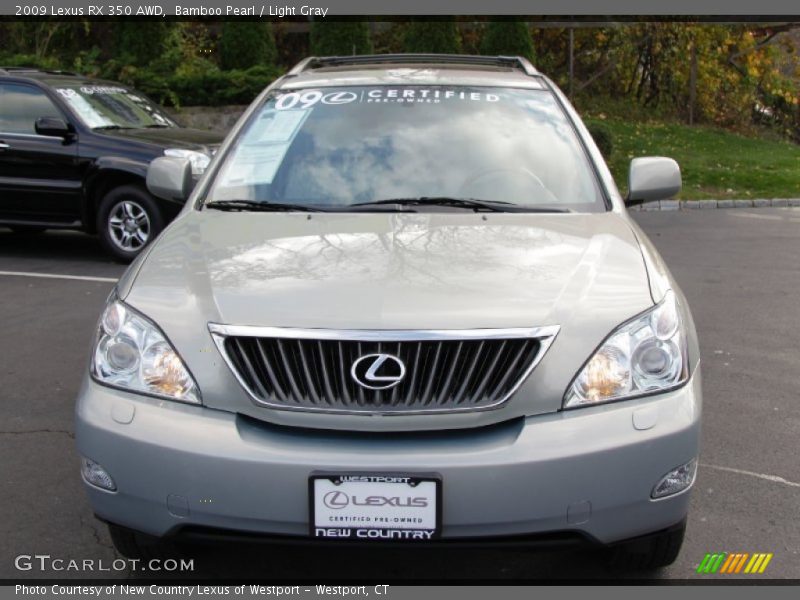 Bamboo Pearl / Light Gray 2009 Lexus RX 350 AWD