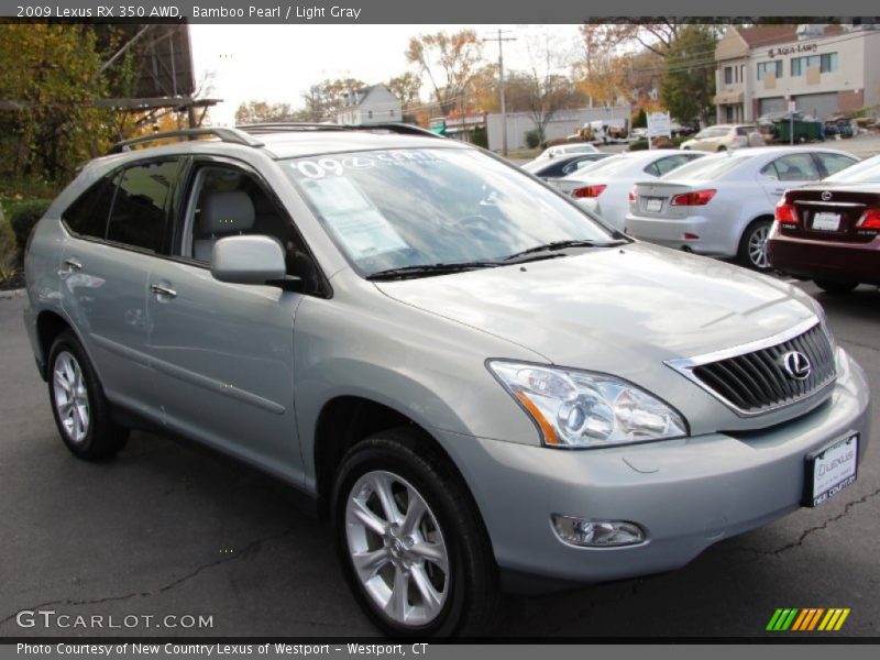 Bamboo Pearl / Light Gray 2009 Lexus RX 350 AWD
