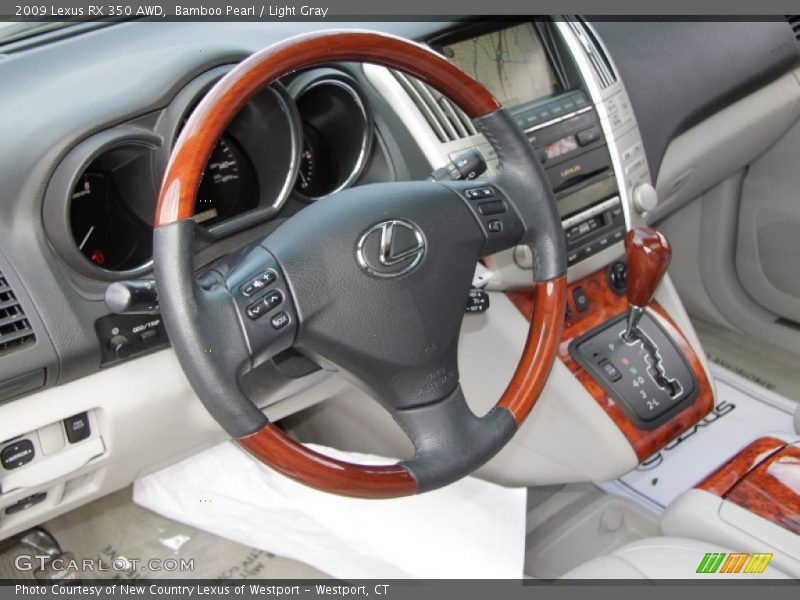 Bamboo Pearl / Light Gray 2009 Lexus RX 350 AWD