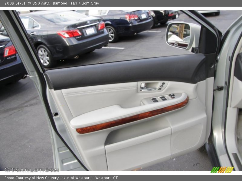 Bamboo Pearl / Light Gray 2009 Lexus RX 350 AWD