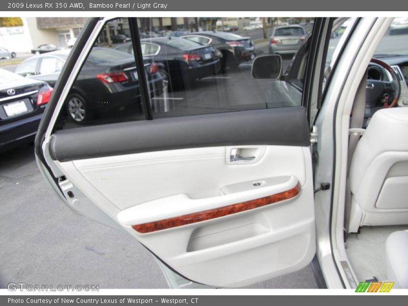 Bamboo Pearl / Light Gray 2009 Lexus RX 350 AWD
