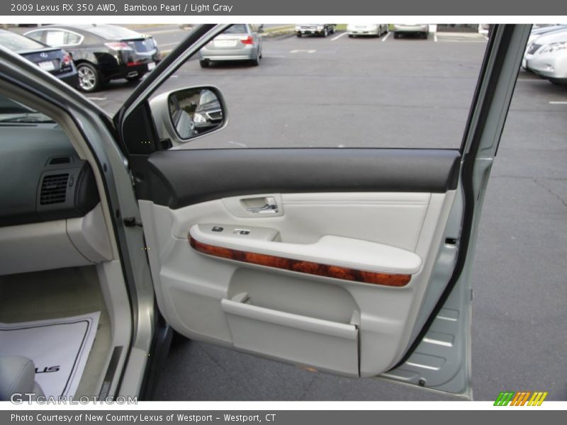 Bamboo Pearl / Light Gray 2009 Lexus RX 350 AWD