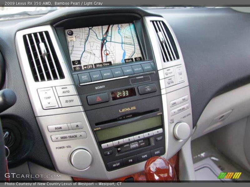 Bamboo Pearl / Light Gray 2009 Lexus RX 350 AWD