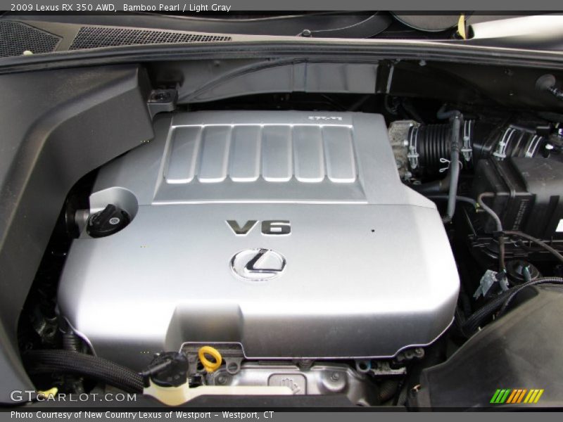 Bamboo Pearl / Light Gray 2009 Lexus RX 350 AWD