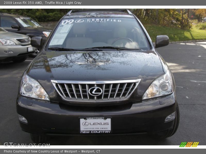 Truffle Mica / Light Gray 2009 Lexus RX 350 AWD