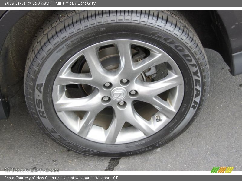 Truffle Mica / Light Gray 2009 Lexus RX 350 AWD