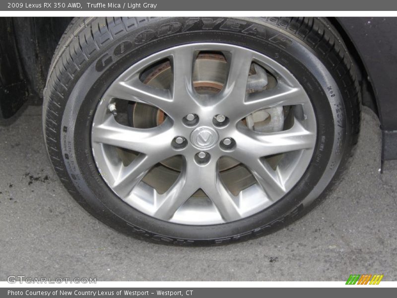 Truffle Mica / Light Gray 2009 Lexus RX 350 AWD