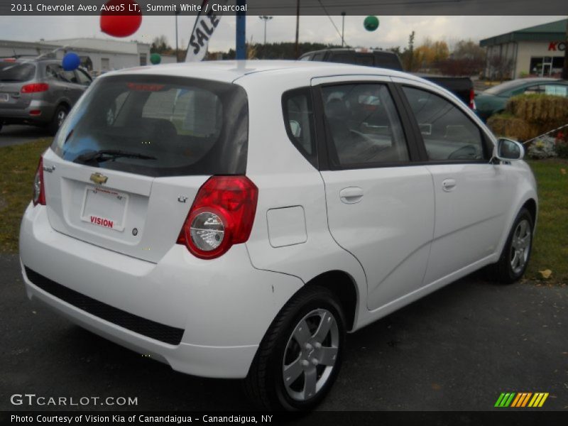 Summit White / Charcoal 2011 Chevrolet Aveo Aveo5 LT