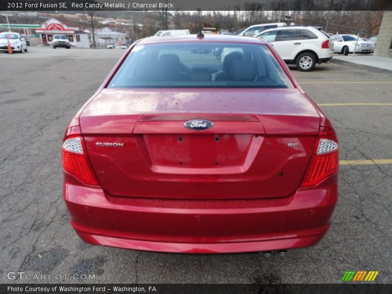 Red Candy Metallic / Charcoal Black 2012 Ford Fusion SE
