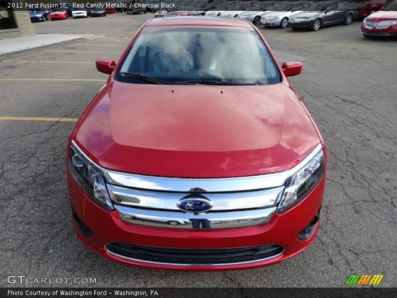 Red Candy Metallic / Charcoal Black 2012 Ford Fusion SE