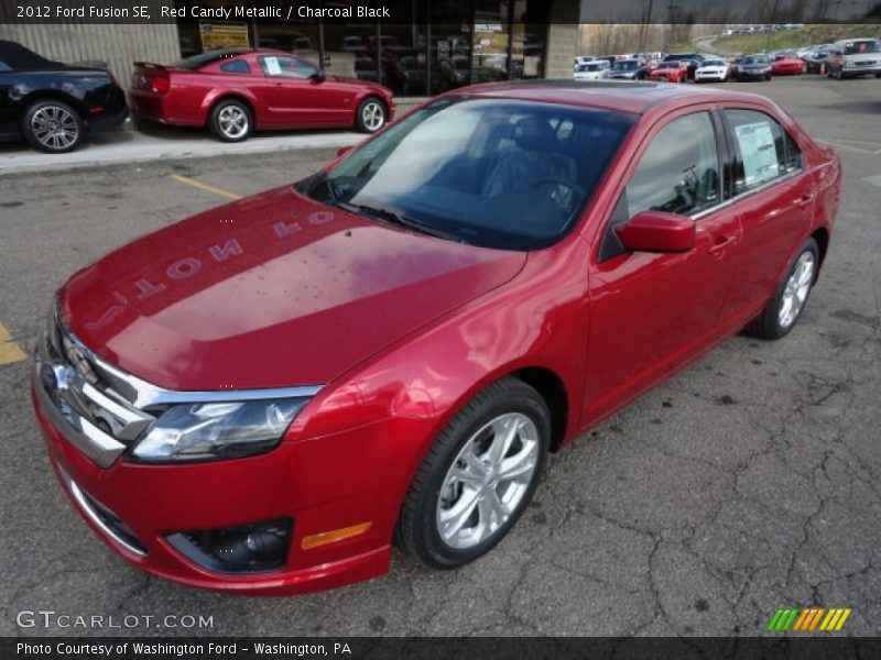 Red Candy Metallic / Charcoal Black 2012 Ford Fusion SE