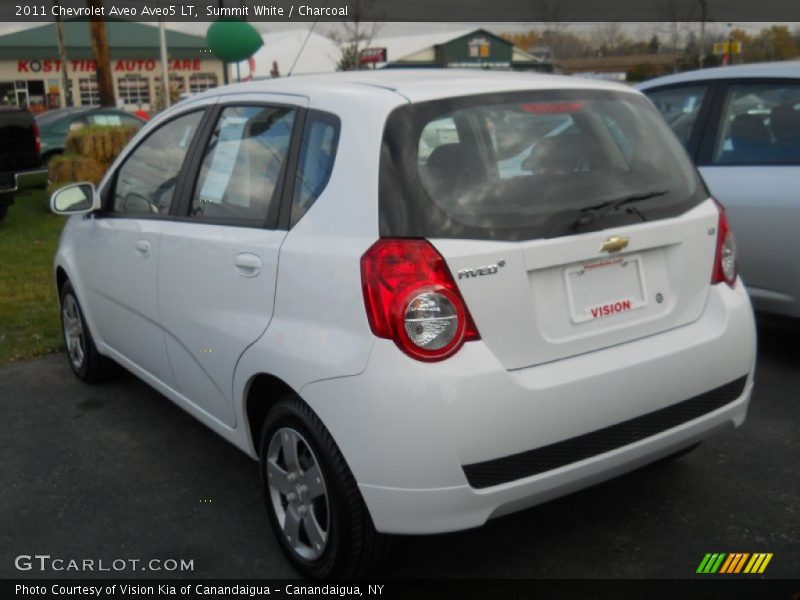 Summit White / Charcoal 2011 Chevrolet Aveo Aveo5 LT