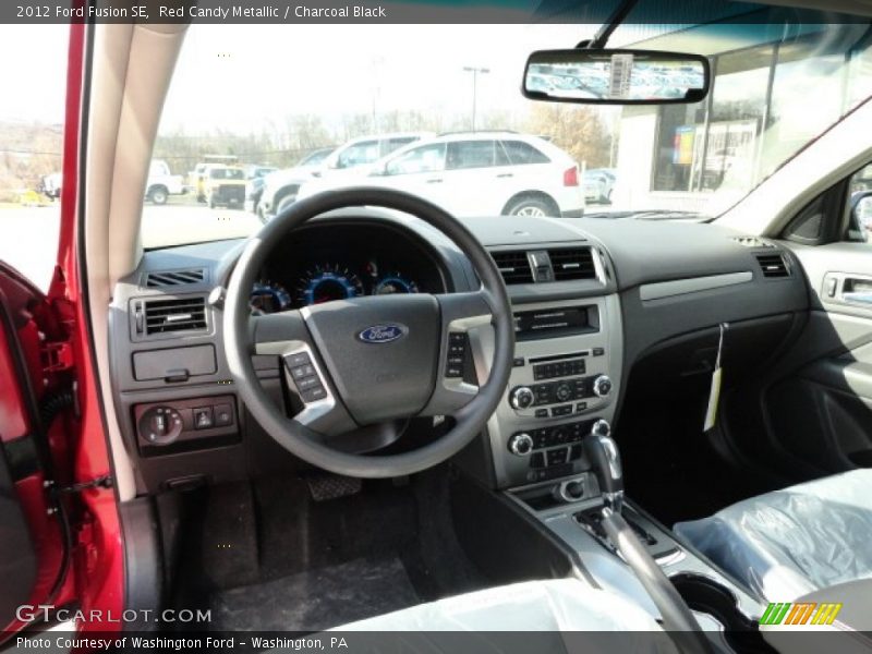 Red Candy Metallic / Charcoal Black 2012 Ford Fusion SE