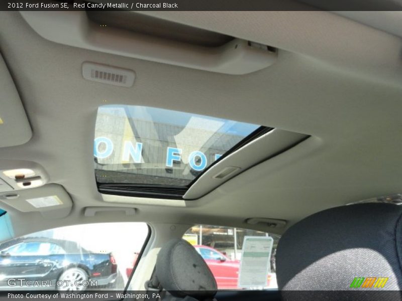 Red Candy Metallic / Charcoal Black 2012 Ford Fusion SE