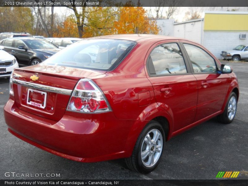 Sport Red / Neutral 2011 Chevrolet Aveo LT Sedan