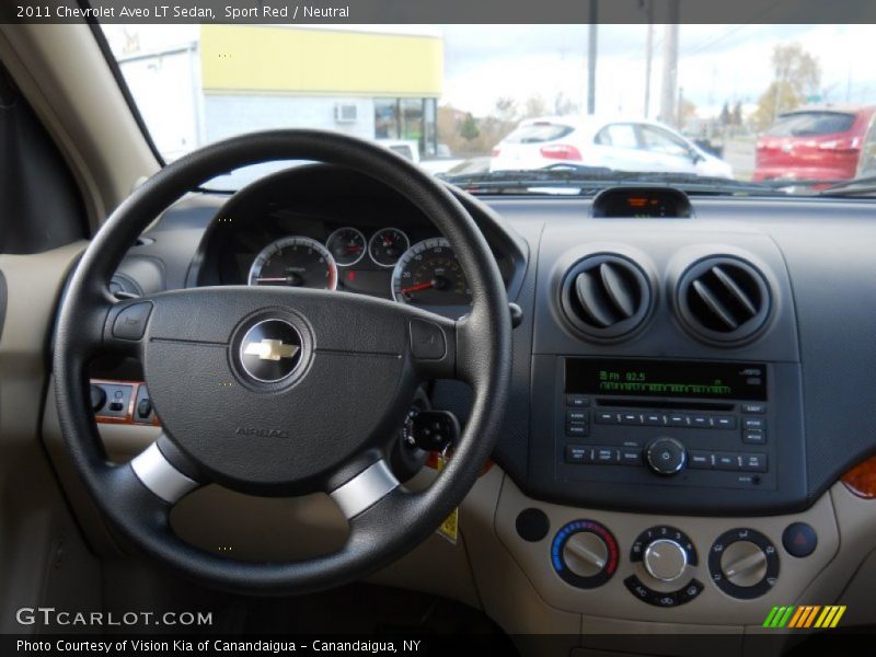 Sport Red / Neutral 2011 Chevrolet Aveo LT Sedan