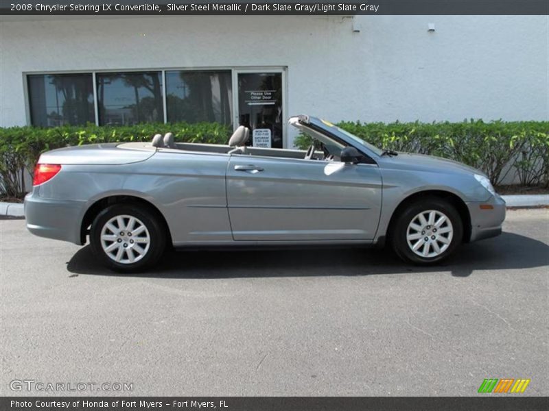 Silver Steel Metallic / Dark Slate Gray/Light Slate Gray 2008 Chrysler Sebring LX Convertible