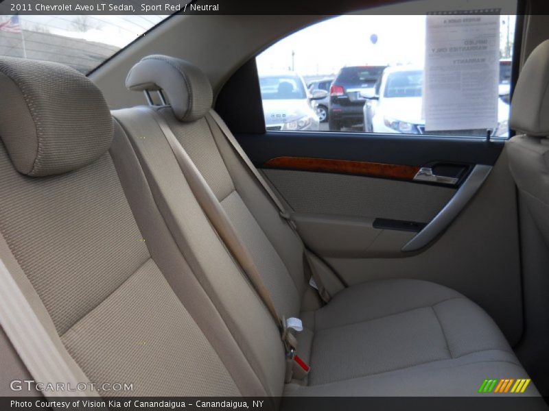 Sport Red / Neutral 2011 Chevrolet Aveo LT Sedan
