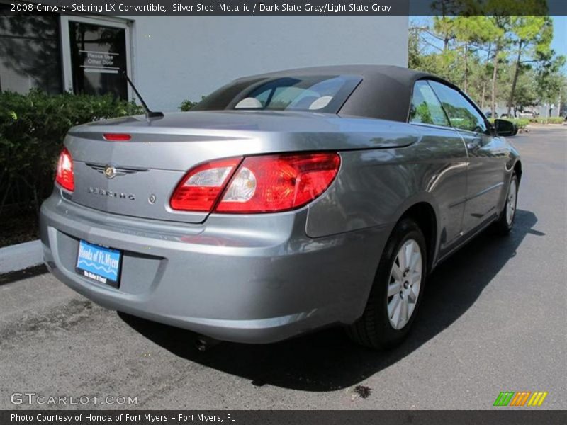 Silver Steel Metallic / Dark Slate Gray/Light Slate Gray 2008 Chrysler Sebring LX Convertible