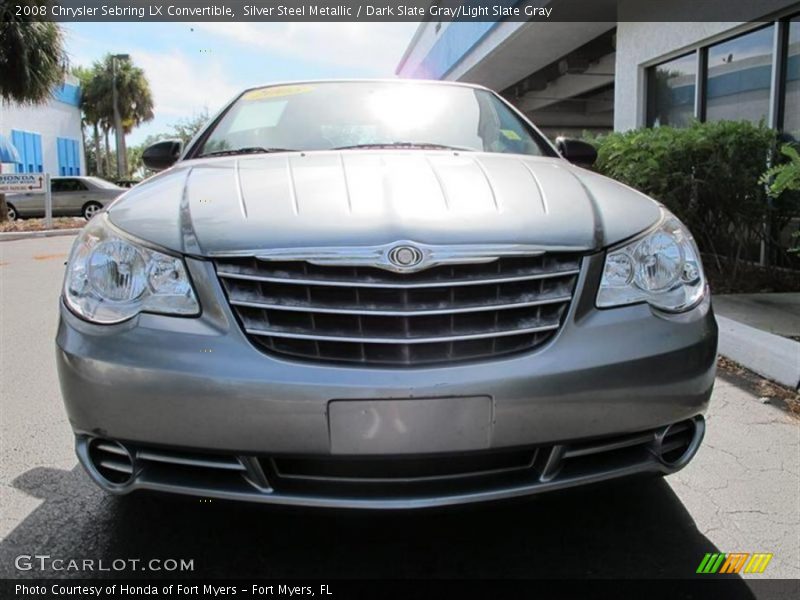 Silver Steel Metallic / Dark Slate Gray/Light Slate Gray 2008 Chrysler Sebring LX Convertible