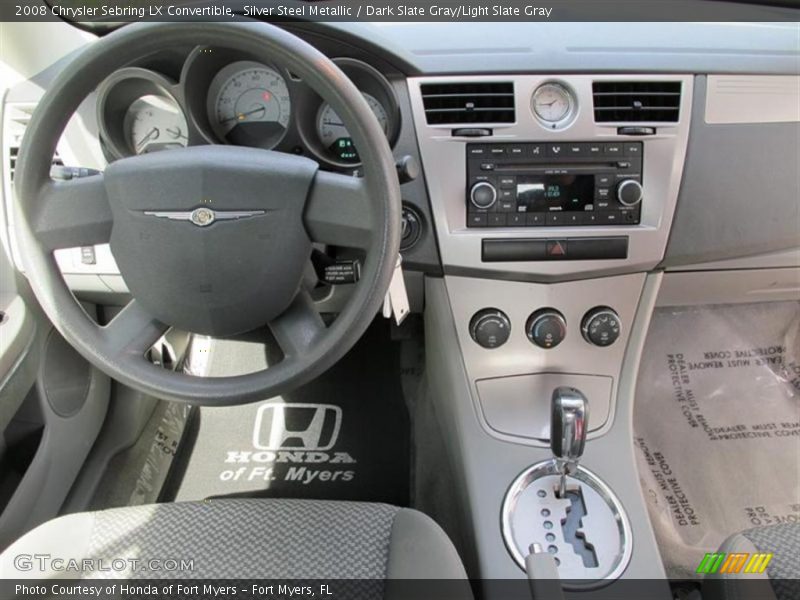 Silver Steel Metallic / Dark Slate Gray/Light Slate Gray 2008 Chrysler Sebring LX Convertible