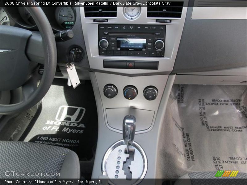 Silver Steel Metallic / Dark Slate Gray/Light Slate Gray 2008 Chrysler Sebring LX Convertible