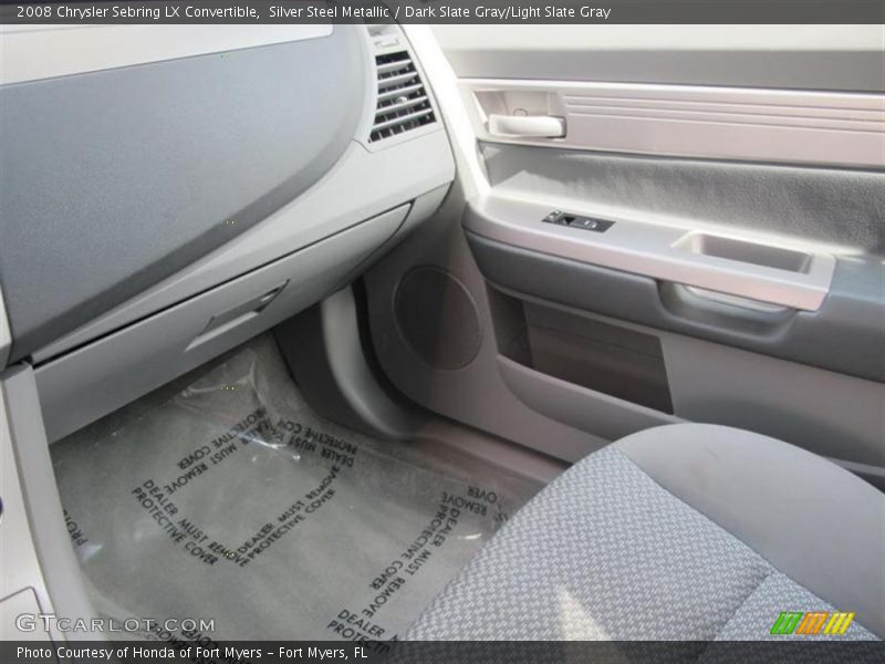 Silver Steel Metallic / Dark Slate Gray/Light Slate Gray 2008 Chrysler Sebring LX Convertible