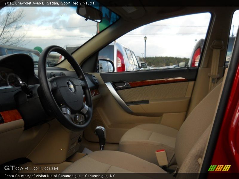 Sport Red / Neutral 2011 Chevrolet Aveo LT Sedan