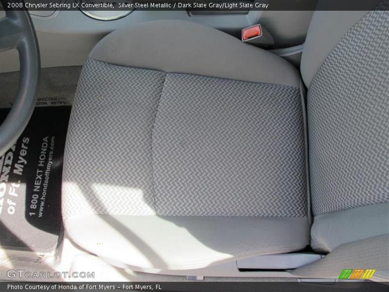 Silver Steel Metallic / Dark Slate Gray/Light Slate Gray 2008 Chrysler Sebring LX Convertible