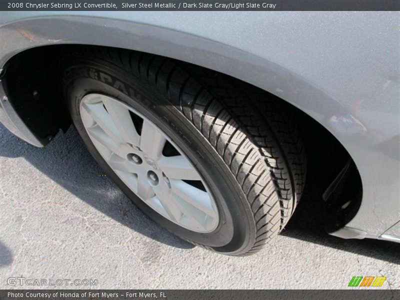Silver Steel Metallic / Dark Slate Gray/Light Slate Gray 2008 Chrysler Sebring LX Convertible