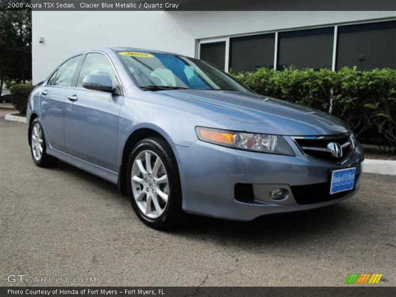 Glacier Blue Metallic / Quartz Gray 2008 Acura TSX Sedan