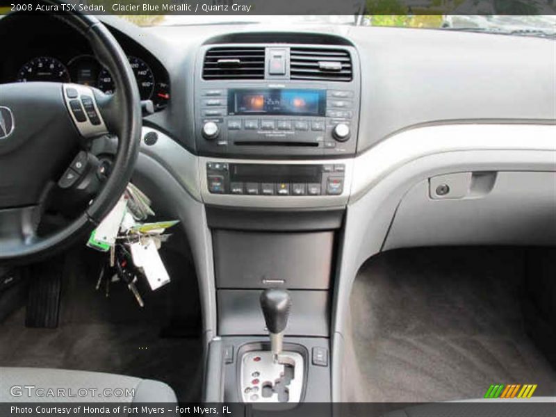 Glacier Blue Metallic / Quartz Gray 2008 Acura TSX Sedan