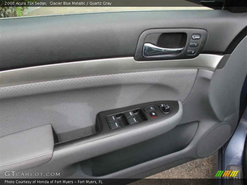 Glacier Blue Metallic / Quartz Gray 2008 Acura TSX Sedan