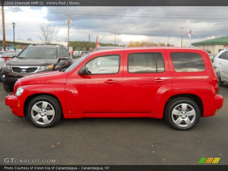 Victory Red / Ebony 2009 Chevrolet HHR LS