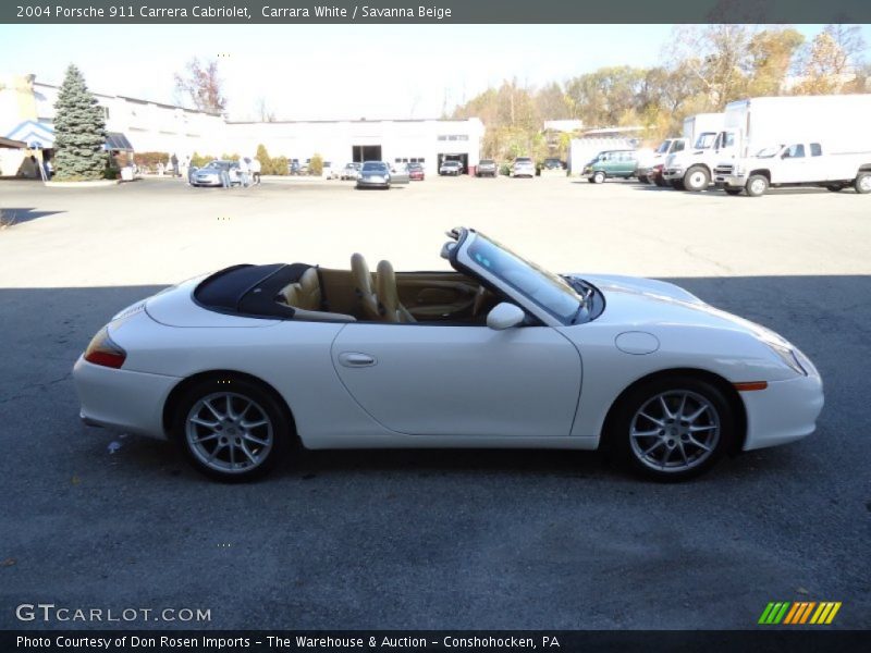 Carrara White / Savanna Beige 2004 Porsche 911 Carrera Cabriolet