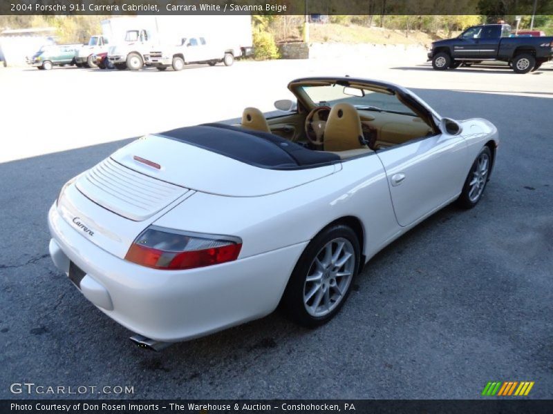 Carrara White / Savanna Beige 2004 Porsche 911 Carrera Cabriolet