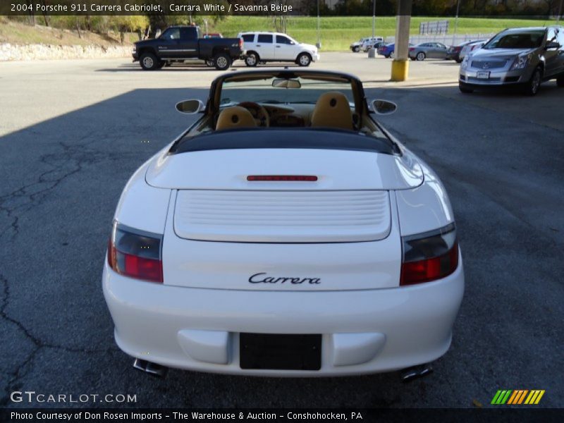 Carrara White / Savanna Beige 2004 Porsche 911 Carrera Cabriolet