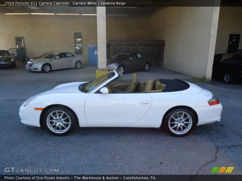 Carrara White / Savanna Beige 2004 Porsche 911 Carrera Cabriolet