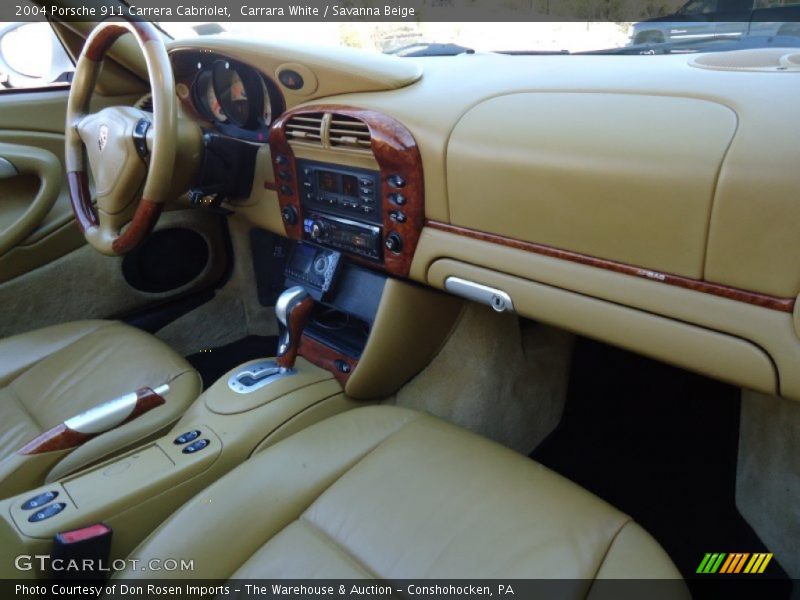 Carrara White / Savanna Beige 2004 Porsche 911 Carrera Cabriolet